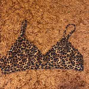cheetah print bikini top